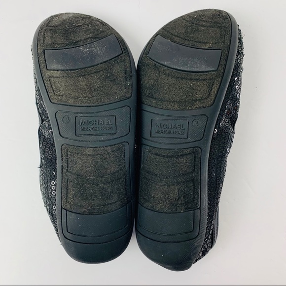 Michael Kors / Black Sequin Ballerina Flats - Picture 6 of 6
